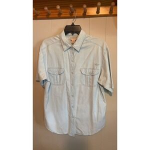 Crossroads Light Blue Short Sleeve Denim Shirt